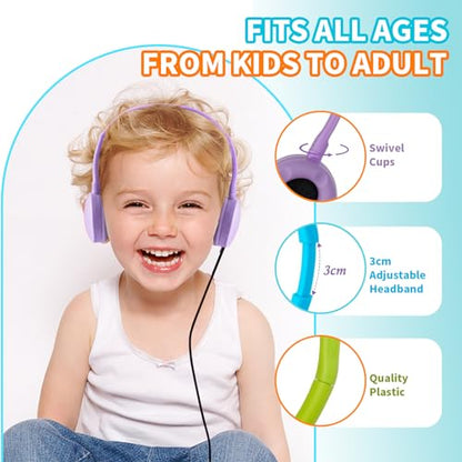 20 Pack Bulk Headphones Multi Color | Classroom School, Wholesale Durable Earphones, For Students Teens Children and Adult
