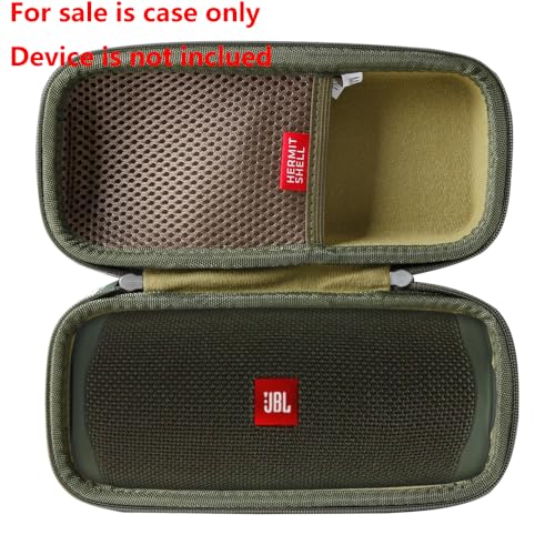 Hermitshell Hard Travel Case Fits JBL FLIP 5 / JBL FLIP 6 / JBL Flip 7 Waterproof Portable Bluetooth Speaker (Green) - color: Green