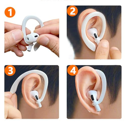 Magnetic Anti-Lost Straps Compatible with AirPods 1st to 4th Generation and AirPods Pro 1st to 4th Generation, with 2 Additional Pairs of Ear Hooks (Blue Pink) - color: Blue Pink
