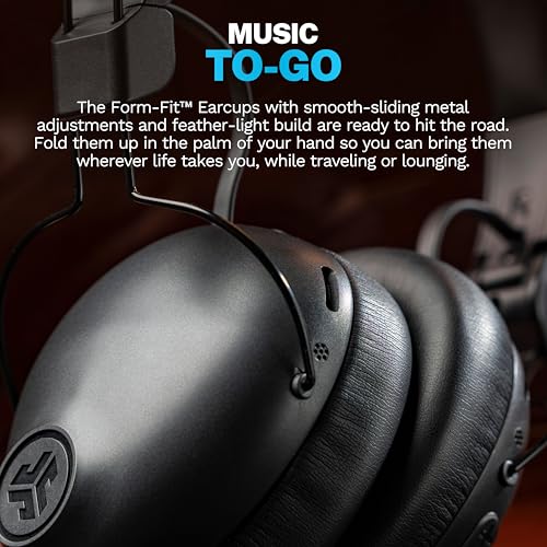 JLab Studio Pro+ Bluetooth Wireless Over-Ear Headphones, Black