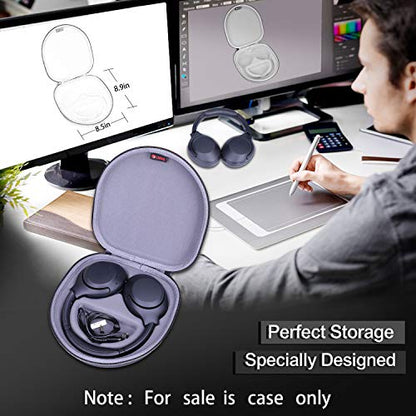 XANAD Hard Case for Sony WH-CH720N / WH-CH720NW / WH-CH720NB / WH-CH520 / WHCH710N / WH-CH510 / XB900N /XB700N Wireless Noise Canceling Extra Bass Headphones - Storage Protective Bag - color: Grey