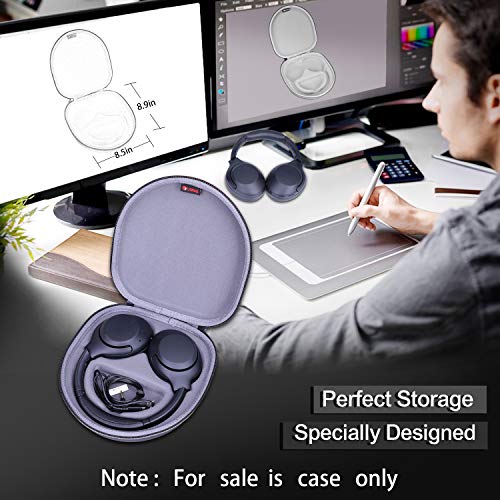 XANAD Hard Case for Sony WH-CH720N / WH-CH720NW / WH-CH720NB / WH-CH520 / WHCH710N / WH-CH510 / XB900N /XB700N Wireless Noise Canceling Extra Bass Headphones - Storage Protective Bag - color: Grey