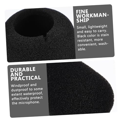 GALPADA 10pcs Microphone Covers Disposable Stage Mic Protectors Sponge Mic Covers for Conference Rooms Ktv and Interviews Enhanced and Dirt