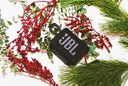 JBL Go 3 - Portable Bluetooth Speaker, Built-in Battery, Waterproof and Dustproof, Bonus Keychain LED Included - Black - color: Black