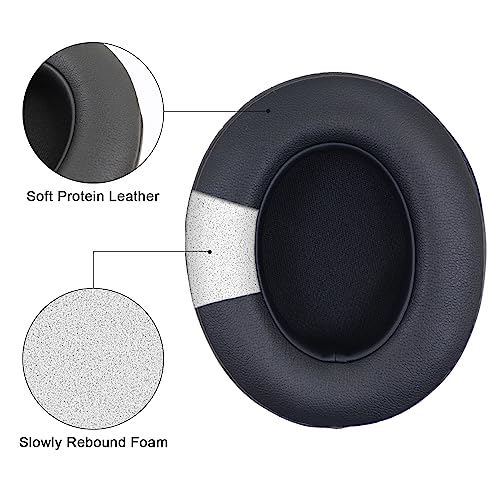 Replacement Ear Pads Cushions Compatible with Beats Studio 3.0/2.0, Headphone Ear Covers with High Density Memory Foam, Soft Leather, Adaptive Beats Noise Cancelling Headphones Replacement Earpads - color: Black