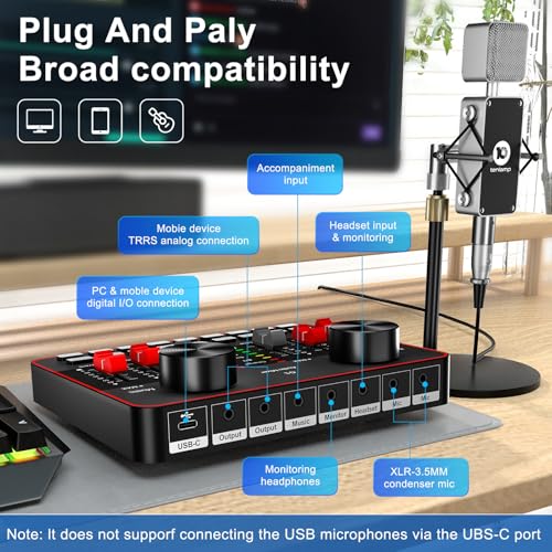 neculogy Podcast Equipment Bundle, BM-800 Condenser with Voice Changer, Recording Studio Package - Podcast Microphone Bundle for Laptop, Streaming/Live Broadcast/YouTube Recording