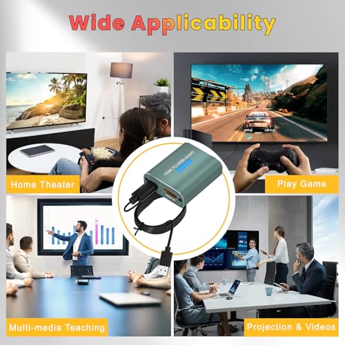 HDMI Audio Extractor 4K with Optical and HDMI Cable | HDMI to HDMI Optical 3.5mm AUX Audio Adapter Splitter Converter Support HDCP Digital DTS 5.1 PCM