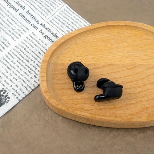 3 Pairs QuietComfort Earbuds Ultra Ear Hooks Tips, S/M/L Replacement Add Grip Silicone Sport Eartips Wing Wingtip Cover Accessories Compatible with QuietComfort Earbuds II - Black