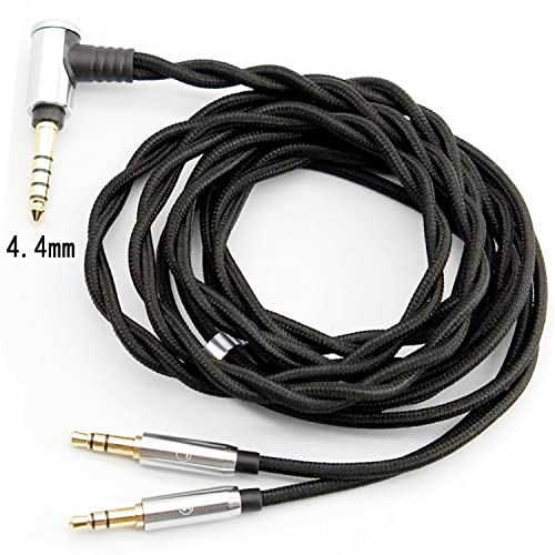 Monitor Headphone Cable,Dual 3.5mm Over-Ear Headphone Wire,High Purity Oxygen Free Copper AUX Cord Compatible with Hifiman HE560 Meze 105 AER MDR Z1R for Musicians Audiophiles 4.4mm - style: 4.4mm Plug