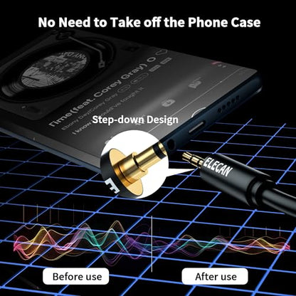 Elecan 3.5mm (1/8 Inch) TRS Aux Male to XLR Male Cable 10 Ft, Balanced Professional Shielded Stereo Microphone Cable Cord, Gold Plated for DSLR Camera Mixer Headphones with 3.5 to 6.35mm Adapter+Ties - size: 10FT, style: 3.5mm to XLR Male