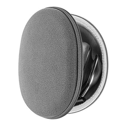 Geekria Shield Kids Headphones Case for Foldable On-Ear Headphones, Replacement Hard Shell Travel Carrying Bag with Cable Storage, Compatible with JBL Tour One M3, Beats Studio Pro. - color: Grey