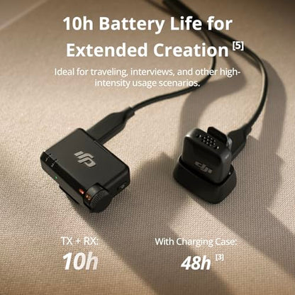 DJI Mic Mini (1 TX + 1 RX), Ultralight, Detail-Rich Audio | Noise Cancelling, Automatic Limiting, Wireless Microphone for Camera/iPhone/Android, Vlog, Streaming, 400m Transmission - style: Mic Mini (1 TX + 1 RX)