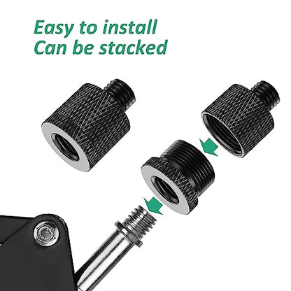 Mic Stand Adapter 5/8 Female to 3/8 Male and 3/8 Female to 5/8 Male Screw Thread Adapter for Tripod Stand Mic Mount ect 8 Pack by Rigych - color: 3/8 & 5/8