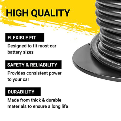 Spartan Power Battery Cable, 100% Pure Copper Wire, Automotive, Inverter, MPPT, Car Audio Speaker Amp Stereo, RV Trailer, Made in USA - size: 25 Feet Black, style: 4 AWG