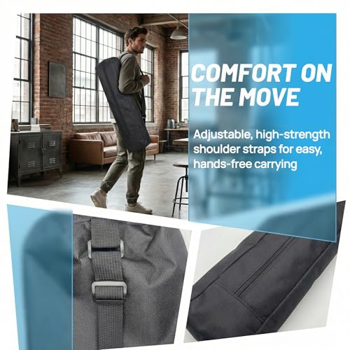 Tripod Bag Case，Tripod Storage Bog Bag with Shoulder Strap,Multifunctional Carrying Case for Mic Stand, Music Stand, Drum Hardware, Speakers, light, Ring Light Projector Stand (33*4*4 inch) - size: 33*4*4 inch