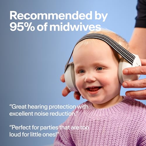 Alpine Muffy Baby Ear Muffs Noise Protection | Toddler Ear Protection | For babies up to 4 years | 24dB Sound Reduction | Baby Hearing Protection | Noise Reduction | Baby Essentials New Mom Gifts - color: Blue