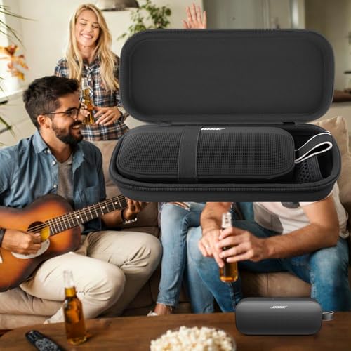 Aenllosi Hard Case for Bose SoundLink Flex 2nd Gen/Bose Speaker, Black | EVA Hard Shell, Drop Resistant Protection, Water Resistant Protection, Dust Proof Protection, Protective Case Only - color: Black, style: Hard Case for Bose SoundLink Flex 2nd Gen/Fl