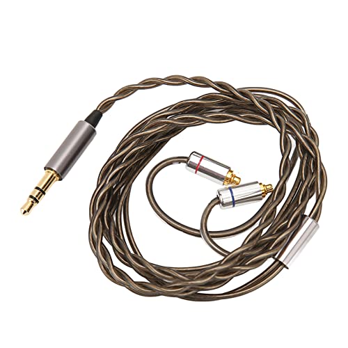 MMCX Earphone Replacement Cable Transparent Sound Earbuds Upgrade Wire for WESTONE for XBA A3 XBA H2 TK200 3.9ft