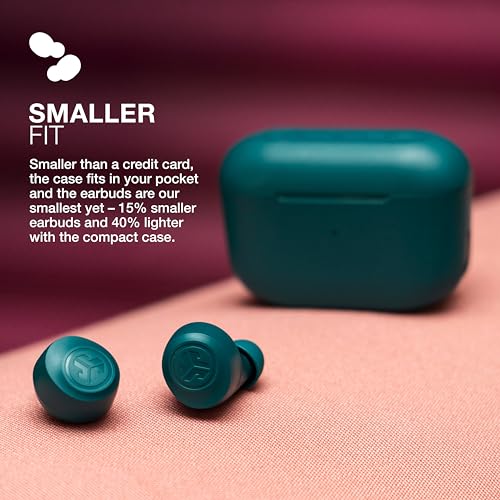 JLab, Go Air Pop, True Wireless Earbuds, Bluetooth, Dual Connect, EQ3 Sound, IPX4, Teal - color: Teal