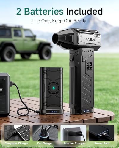 Electric Air Duster with 2 Swappable Battey Pack