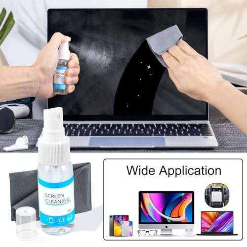 walrfid Cleaner Kit for AirPod, 12-in-1 Earbud Cleaning Kit | with 30ml Screen Cleaner and Camera Lens Cleaning Pen, Multi-Tool for Charging Case Tablet iPad Phone Charging Port