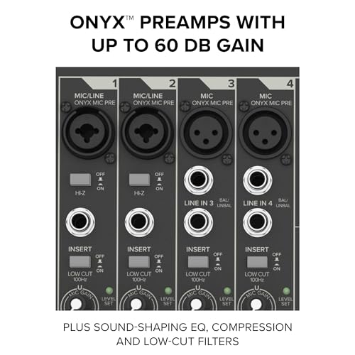 Mackie ProFX10 GO Battery-Powered 10-Channel Analog Audio Mixer With Bluetooth, USB-C Recording Modes, GigFX+ Effects, Onyx Preamps, EQ, Compression, Up to 8 Hours Battery Life | Bluetooth, USB-C Recording Modes, GigFX Plus Effects, Onyx Preamps, EQ, Comp