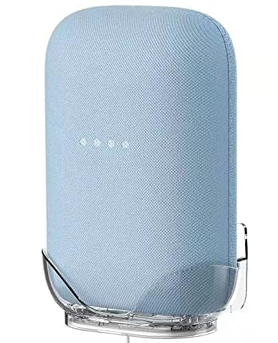 LeongLzt Ouligei Google Nest Audio Speaker Wall Mount/Bracket, in-Built Cable Management System & Easy Installation Speaker Holder Shelf Stand - Elegant & Durable Space Saving Accessory - color: CLEAR