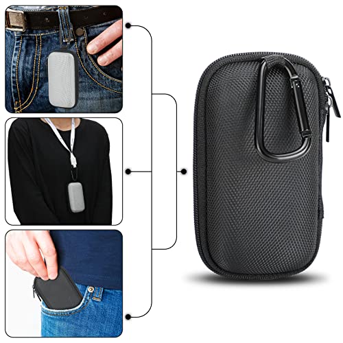 Woanger 4 Pcs Hearing Aid Case Hard Asthma Inhaler Holder Travel Hearing Aid Case Earbud Portable Zipper Carry Holder with Mesh Pocket for Inhaler Carrying Aid Other Accessories from Dust and Dirt