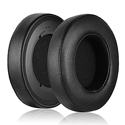 Kraken Pro 7.1 V2 Earpads Replacement Protein Leather Headphones Ear Pads Cushions Cover Repair Parts Compatible with Razer Kraken Pro 7.1 V2 Gaming Headsets (Black) - color: Black