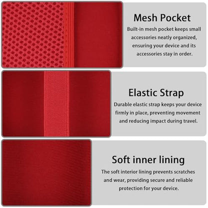 Hard Carrying Case for JBL Go 5 Ultra Portable Speaker, Red - color: Red Case