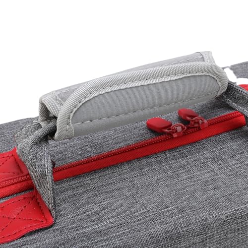 Dpofirs Protective Travel Bag for SLIM Console | Hard Shell Shockproof Storage Case, Controller Holder, WaterResistant, Large Capacity, Gray (Grey) - color: Grey