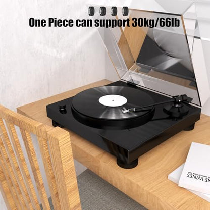 Preffair SP5020B 4Pcs HiFi Turntable Isolation Feet Speaker Foot Pads Amplifier Chassis Aluminum Isolation Feet Non-Slip Stand Feet Shock Absorber for DAC HiFi Amplifier (Stainless Steel Beads) - color: Stainless Steel Beads