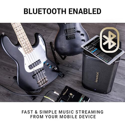 HeadRush FRFR108 MKII 2000W Electric Guitar Amplifier for Modellers | Full-Range Flat-Response 8" Floor Wedge Speaker with Bluetooth for Multi-FX and Amp Modeling Processors - size: 8-inch
