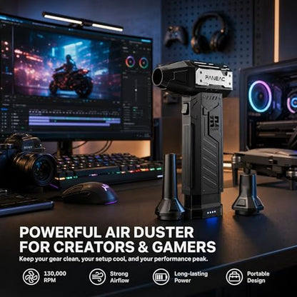 Electric Air Duster with 2 Swappable Battey Pack