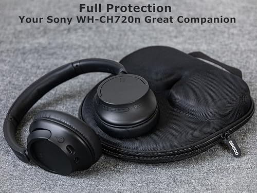 Ginsco Universal Headphone Case Compatible with JBL Tune 510BT 520BT 720BT 770NC/Sony WH-CH520 WH-CH720N/Soundcore Life Q20 Q20i Q30/Bose/SkullCandy/BERIBES/TOZO/KVIDIO/JLab etc Wireless Headphone