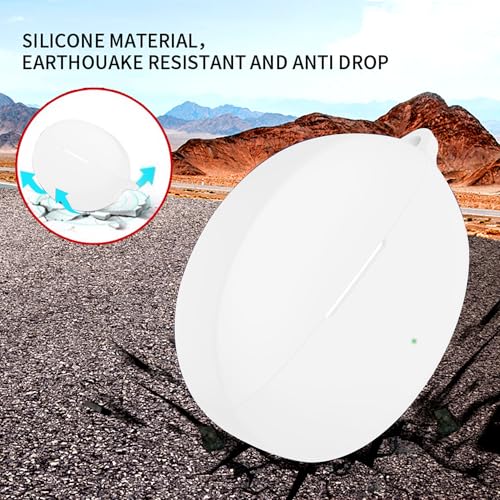 Compatible with OnePlus Buds 4 Case Cover,Shock-Proof,Premium Silicone with Keychain,Lanyard,Cleaning Accessories-White