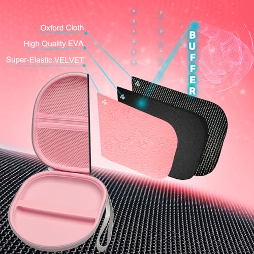 Headphone Headset Case Compatible with JBL Tune 510BT/Soundcore by Anker Life Q20 Q30/BERIBES/KVIDIO/Sony Wireless On-Ear Headphones, Pink - color: Pink