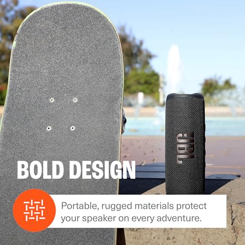 JBL Flip 6 (Blue) + Bundle with divvi! Protective Hardshell Case - color: Blue