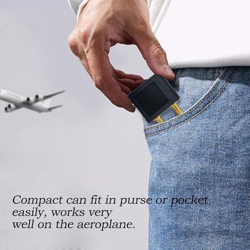 BlingKingdom 3 PCS Airplane Flight Headphone Adapter, Dual 3.5mm Male to 3.5mm Female Airplane Headphones Jack Adapter Plug Gold Plated Airplane Audio Adapter