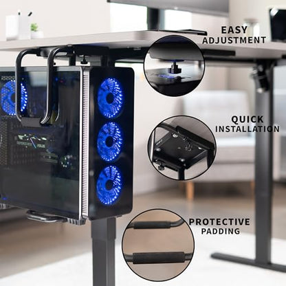 VIVO Heavy Duty Under Desk Large Office PC Mount, Holds 66 lbs - size: Large