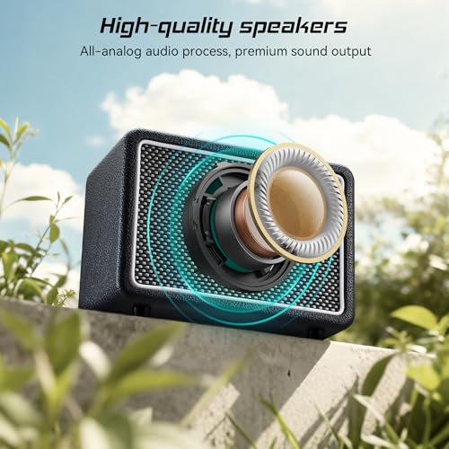 10W*1 Mini Guitar Amplifier, Electric Guitar Amp with Clean/Drive Channel, 6H Working, 3.5mm Headphone/AUX Jack, USB-C Rechargeable, Wireless Portable Amp for Indoor Practice, Traveling
