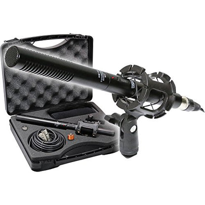 Professional Advanced Broadcast Microphone and accessories Kit for For Interviews, Film Shoots and Promo Videos, Mounts to Stand, Pole, Tripod, or Camera