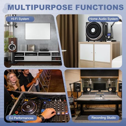 MECCANIXITY Dual 90 Degree Subwoofer Cable, 10ft Right Angle RCA Cable 24K Gold-Plated Digital Coaxial Hi-Fi Cord for Home Subwoofer Audio Power Amplifier, Gray - size: 10ft
