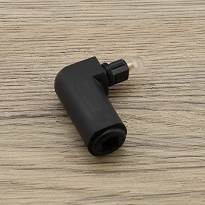 ECSiNG 2Pcs Optical 90° Right Angle Adapter Optical Audio Connector Adapter Electrical Accessories for HDTV Home Theater System Sound Bar 33.5mm