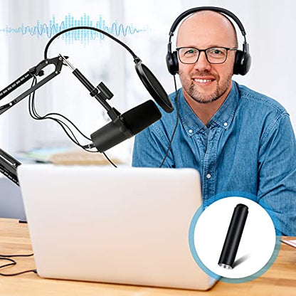 YOUSHARES Mic Stand Extension, 5/8" Female to 5/8" Male Microphone Extension Tube for Desk Stands(3.15 in) - color: 02_Blue