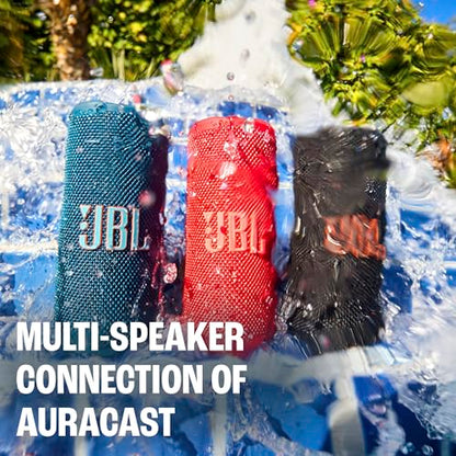 JBL Grip Portable Bluetooth Speaker, Waterproof, Ambient Light - Red | Up to 14 Hr Playtime, AI Sound Boost, IP68 Waterproof And Dustproof, Drop-Proof, App Control, Ideal For Outdoor And Travel - color: Red