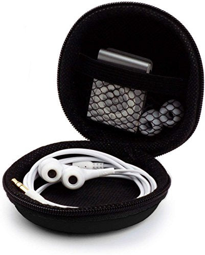 Earphone Case MAS CARNEY Headphone Earbud Hard Protective Carrying Case Bag - color: Green, style: Round