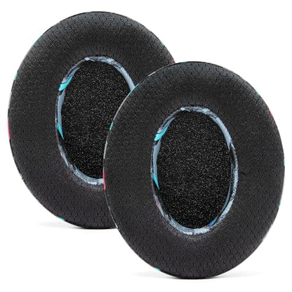 WC Freeze - Cooling Gel Earpads for ATH M50X / SteelSeries Arctis/HyperX | Made by Wicked Cushions | Fits SteelSeries Arctis, ATH M50X, Turtle Beach Stealth & More. Cooler for Longer | 90's Black - color: 90's Black
