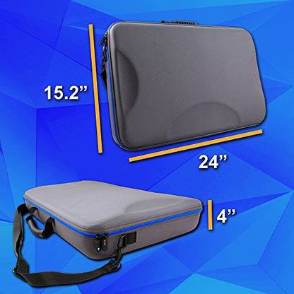 CASEMATIX Audio Mixer Bag Case Fits 19" x 12.5" x 3" Controller Interfaces, Microphones, XLR Cables For Behringer, Yamaha, Mackie Mix, Soundcraft, Allen & Health, Presonus and More