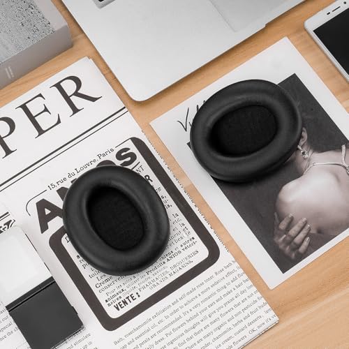 Linkidea Replacement Ear Pads for Skullcandy Crusher ANC 2 Headphones, Cushions, Covers (Protein Leather/Black)
